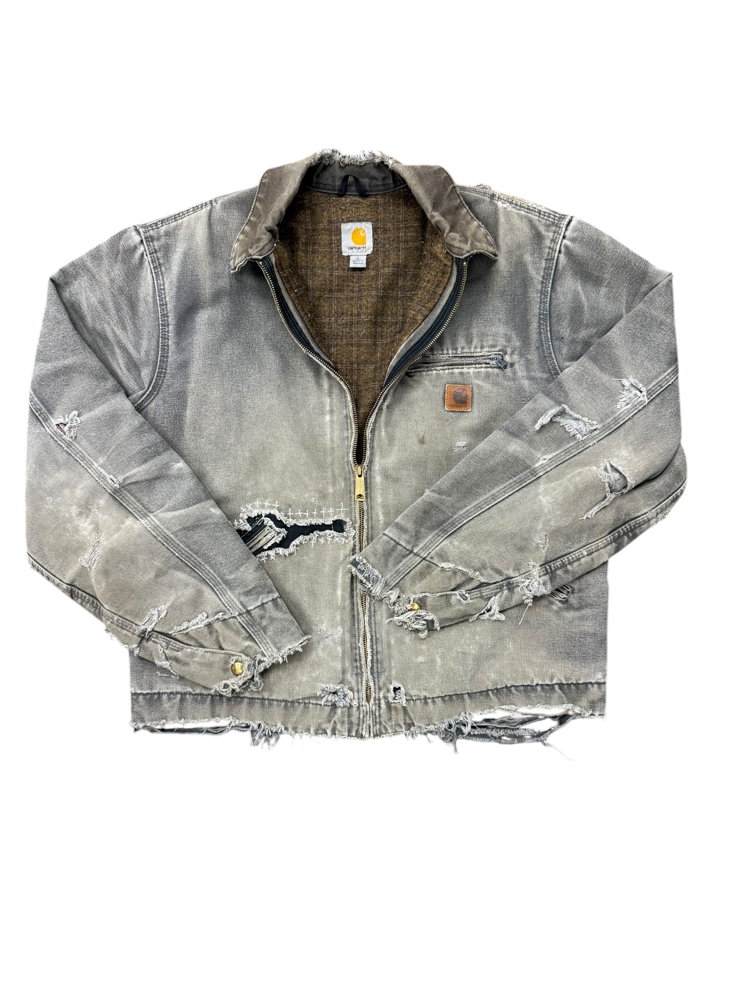 Thrashed Carhartt Detroit Jacket BRN