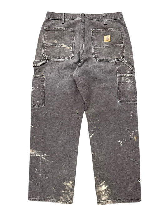 Distressed & Bleached Brown Carhartt Double Knees