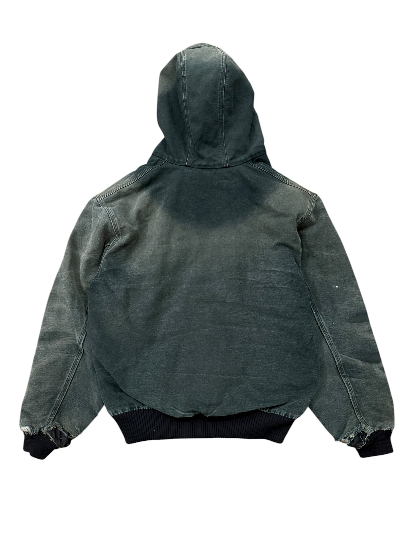 Thrashed Carhartt Hooded Jacket Blk