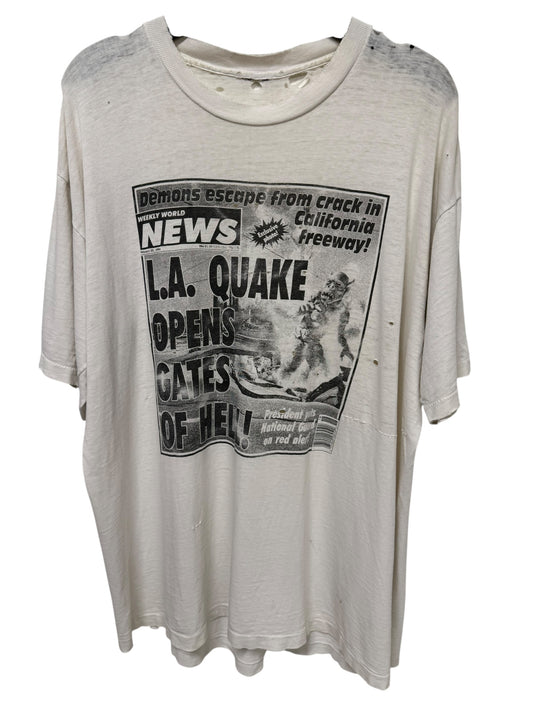 LA Newspaper Earthquake Tee