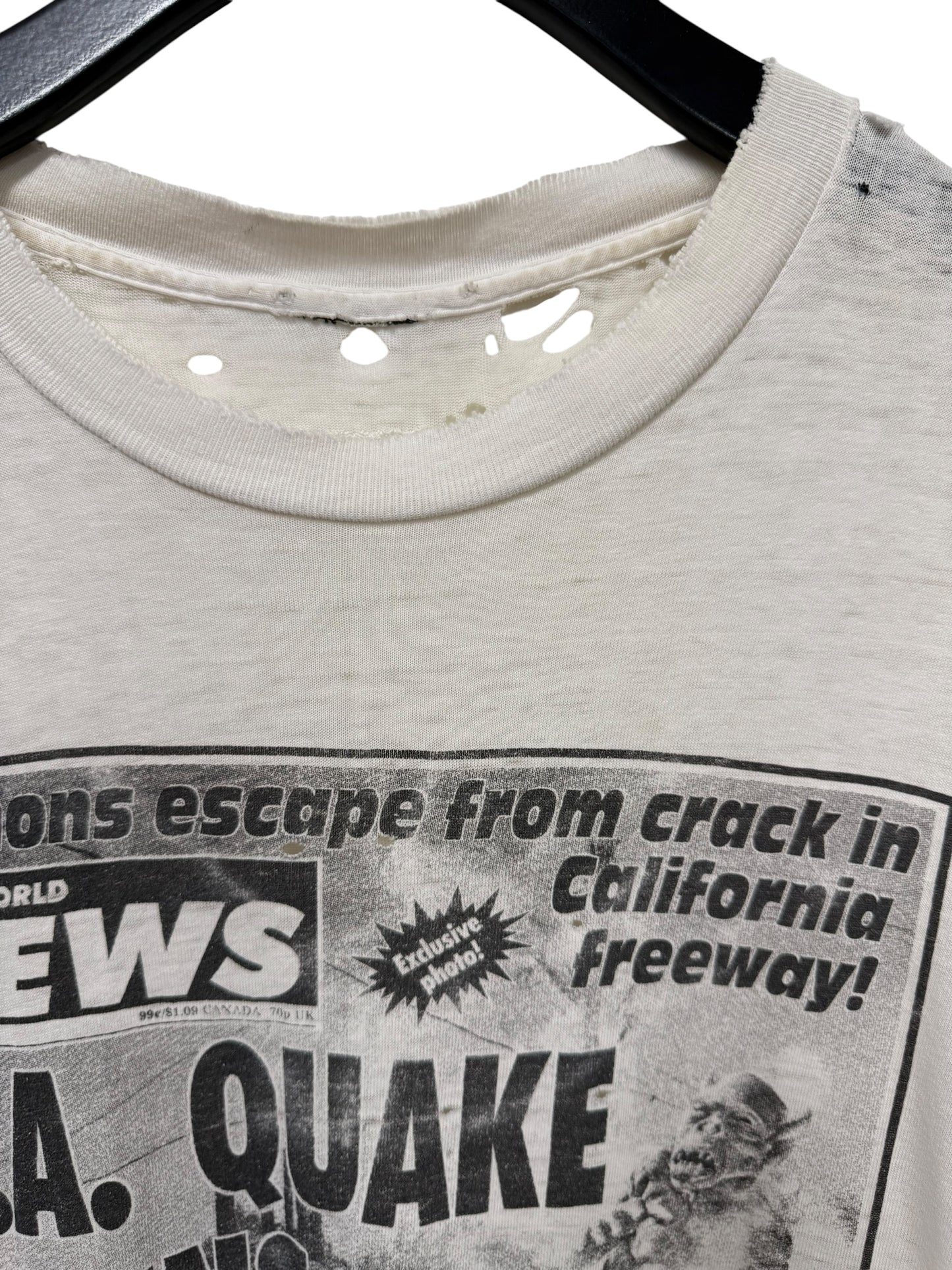 LA Newspaper Earthquake Tee