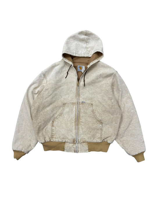 Acid Washed Carhartt Hooded Jacket