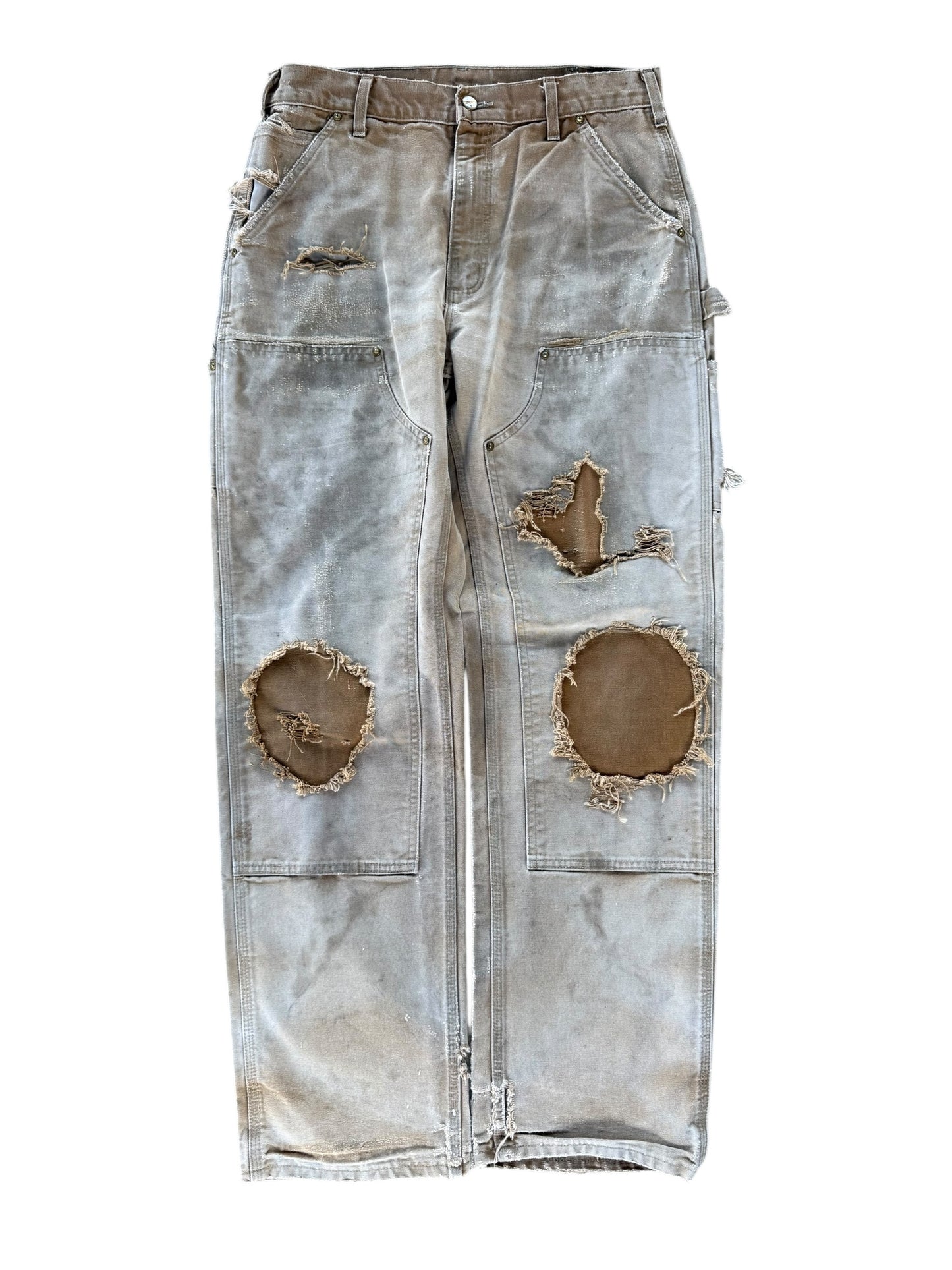 Tan Thrashed Carhartt Double Knee