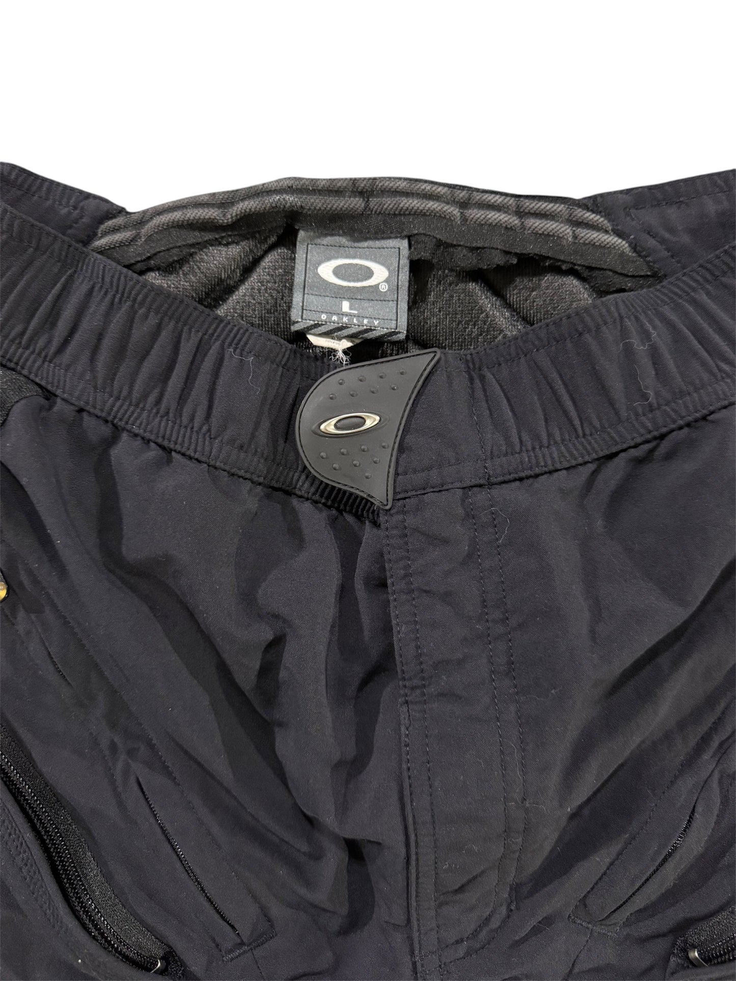 Black Zippered Oakley Shorts L