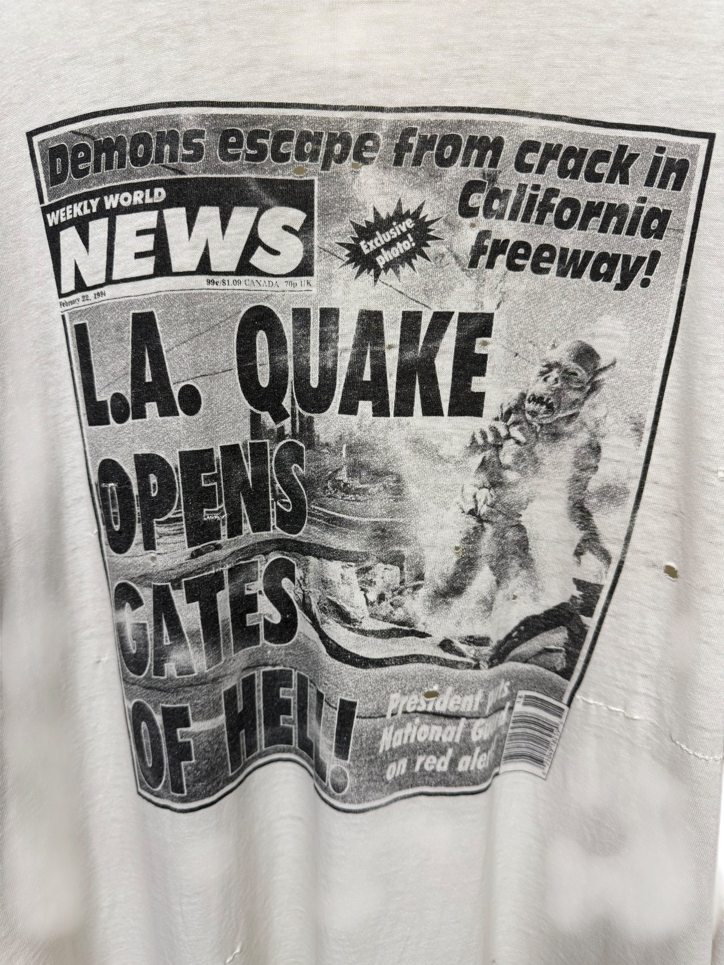 LA Newspaper Earthquake Tee