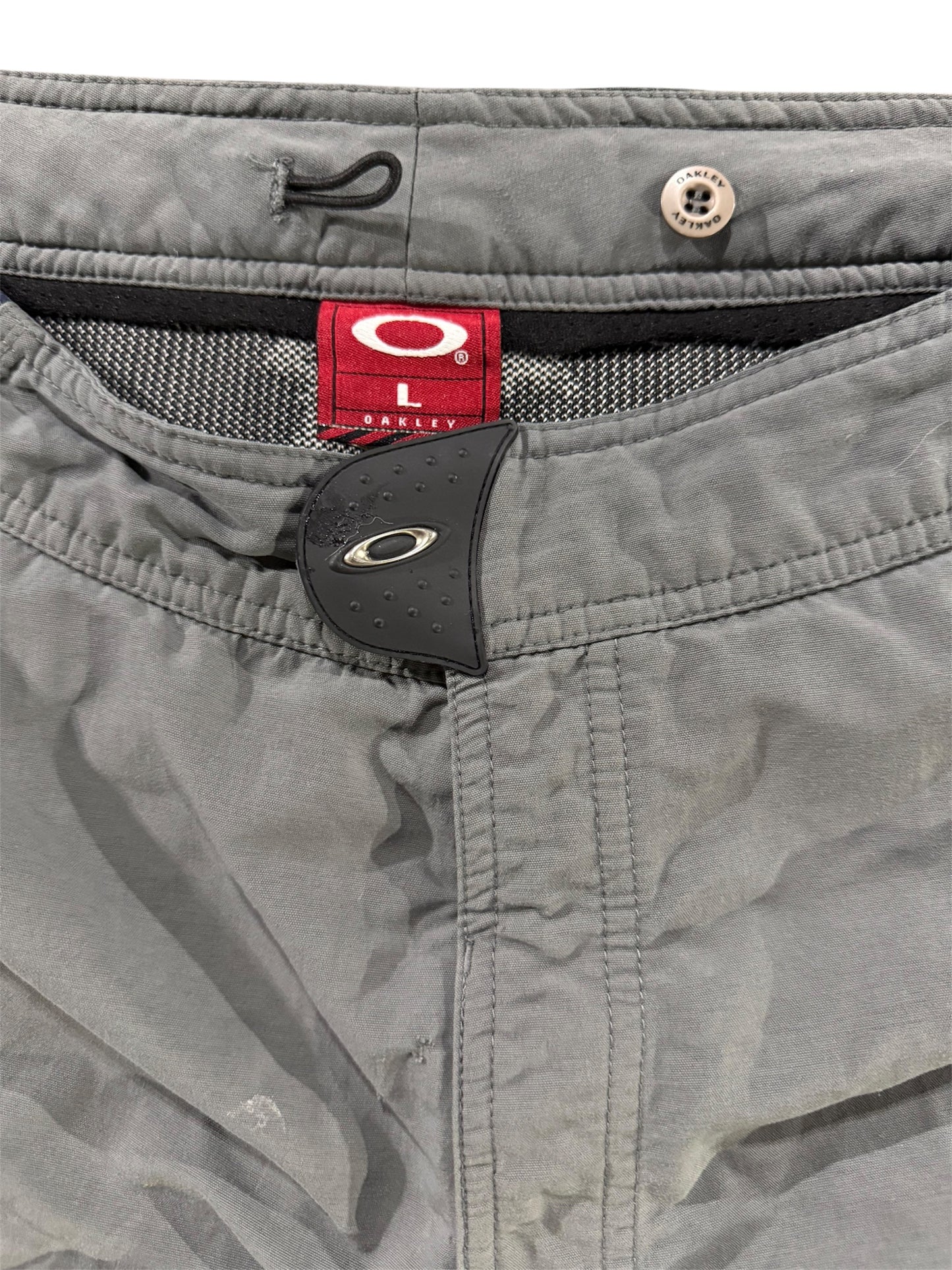Grey Oakley Tac Shorts Skull Large