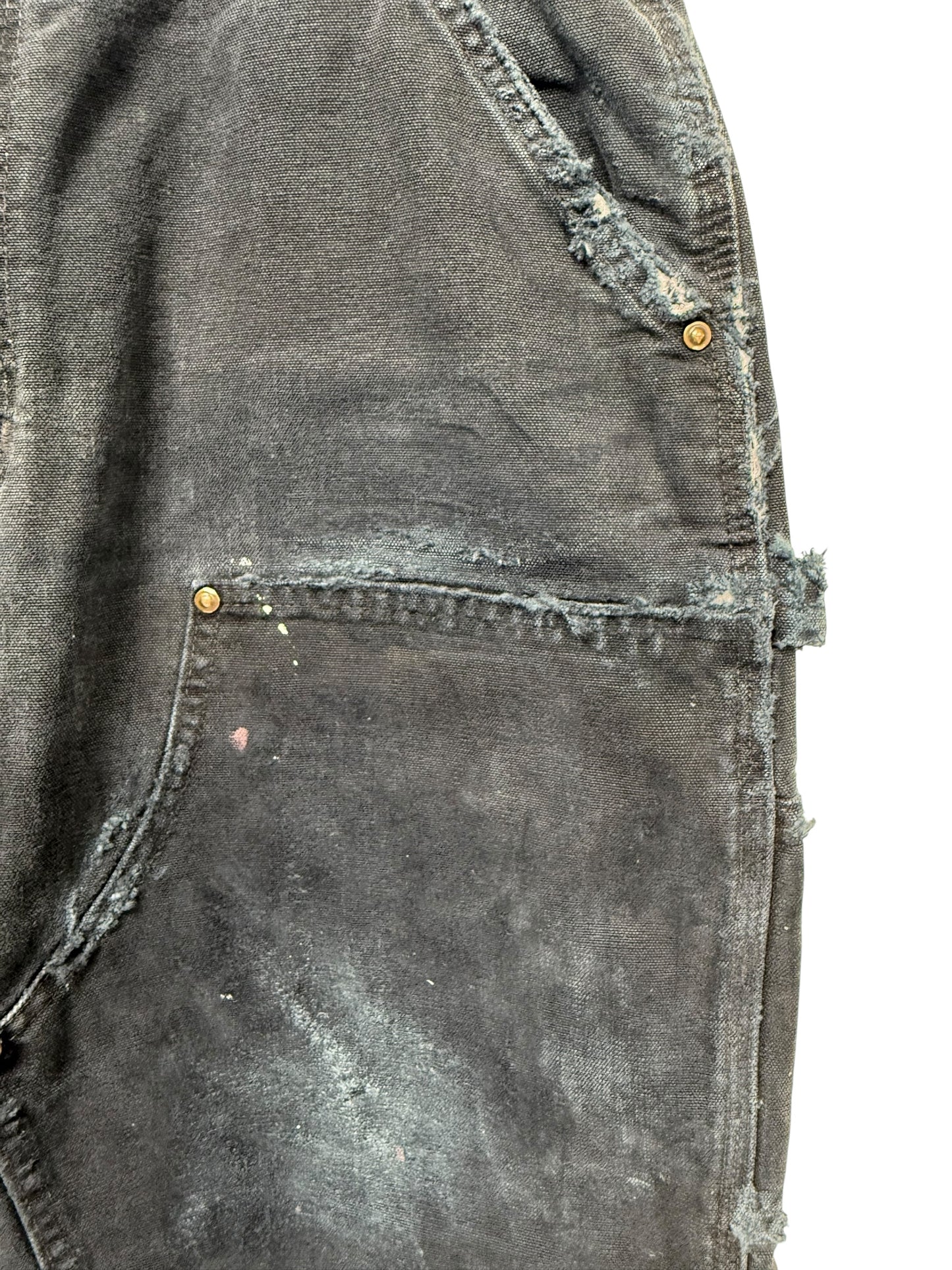 Black Cutoff Double Knee Shorts